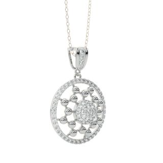 Ailani Round Diamond Office Wear Pendant